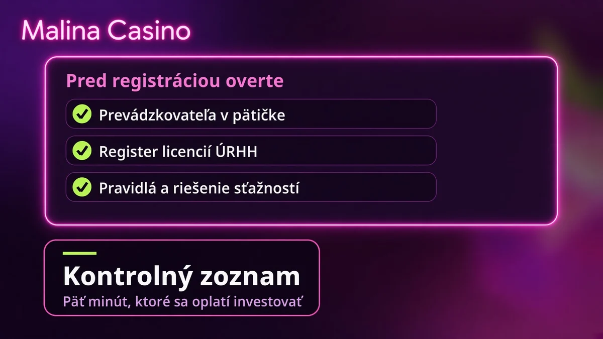 Kontrolný zoznam pred registráciou – prevádzkovateľ, register ÚRHH a riešenie sťažností