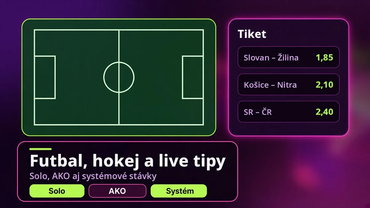 Malina stávky – futbal, hokej a tiket so solo, AKO a systémovými stávkami
