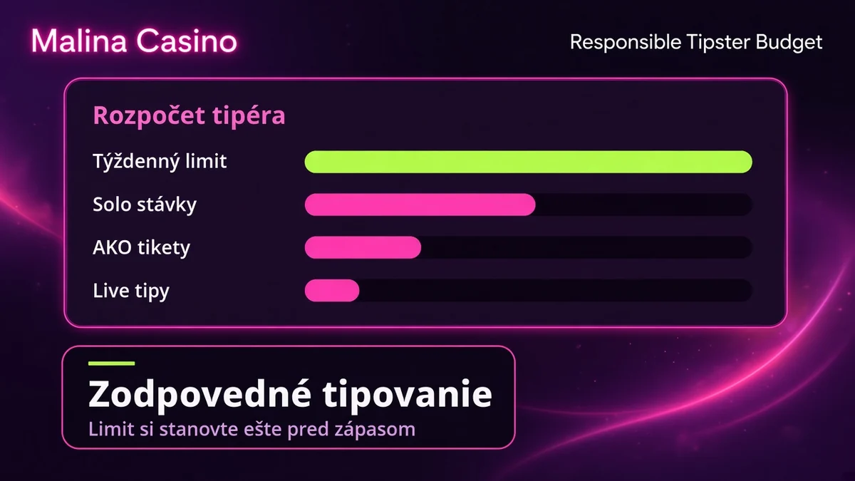 Zodpovedné tipovanie – rozpočet tipéra a limity stávok